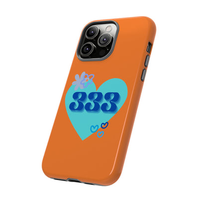 "Speak with Love" – 333 Heart Phone Case