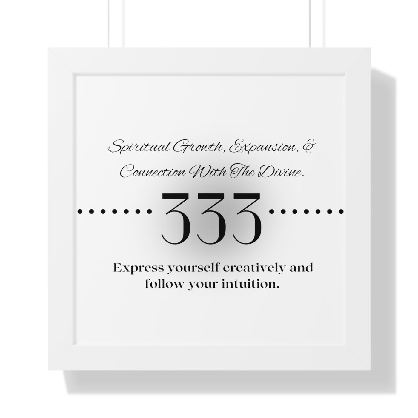 Angel Number 333 - Framed Horizontal Poster