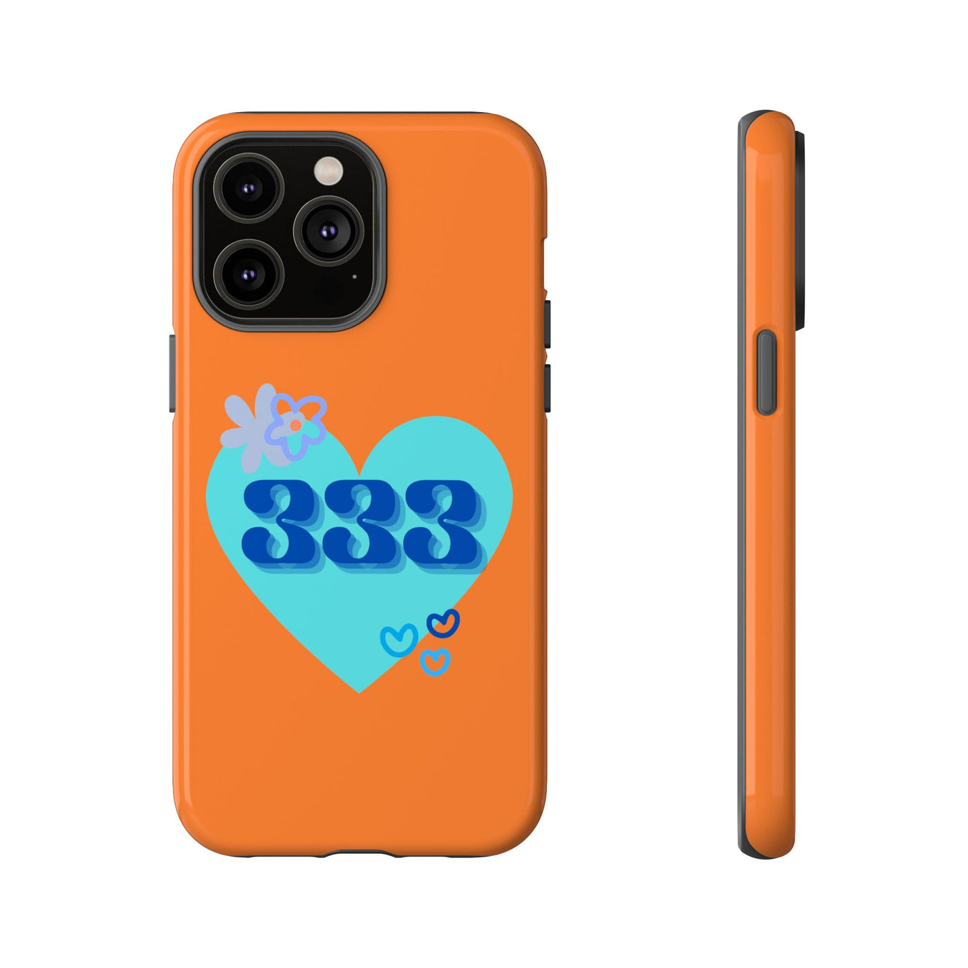 "Speak with Love" – 333 Heart Phone Case