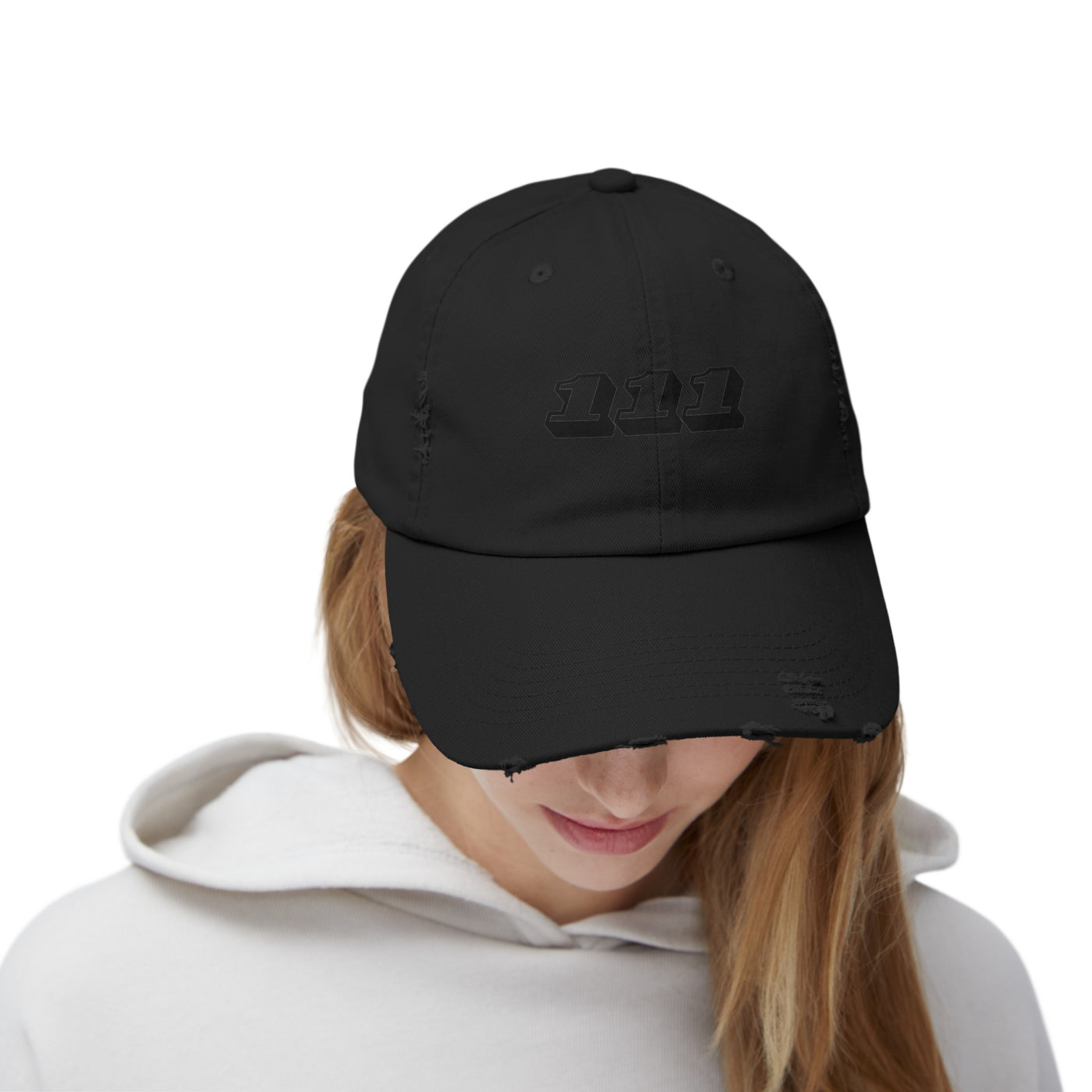 Angel Number 111 - Unisex Distressed Cap