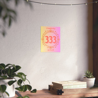 333 - Creativity & Growth Poster