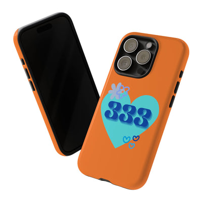"Speak with Love" – 333 Heart Phone Case