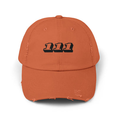 Angel Number 111 - Unisex Distressed Cap