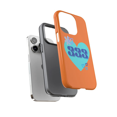 "Speak with Love" – 333 Heart Phone Case
