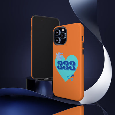 "Speak with Love" – 333 Heart Phone Case