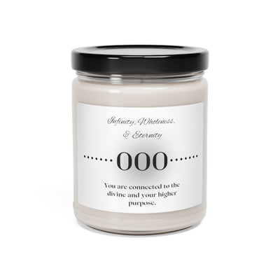 Eternal Radiance: Angel Number 000 Candle - Scented Soy Candle, 9oz