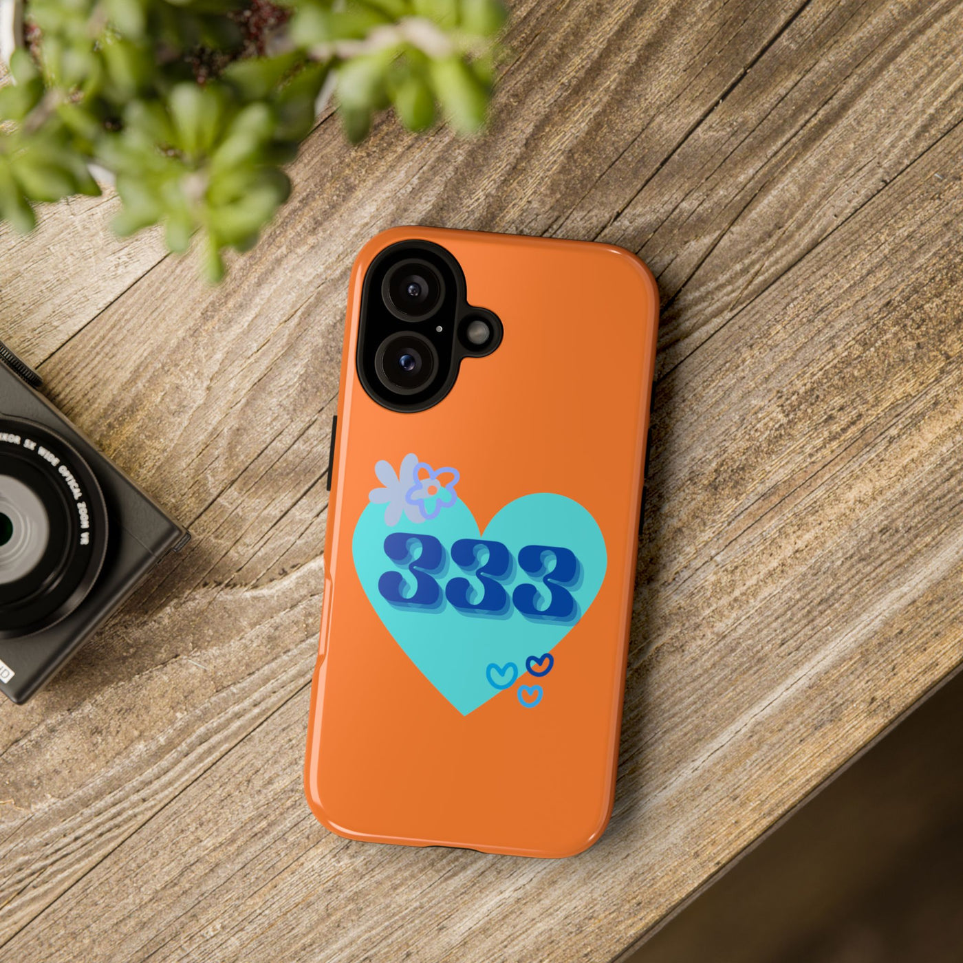 "Speak with Love" – 333 Heart Phone Case