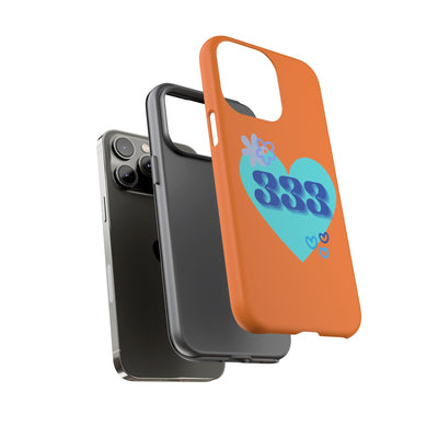"Speak with Love" – 333 Heart Phone Case