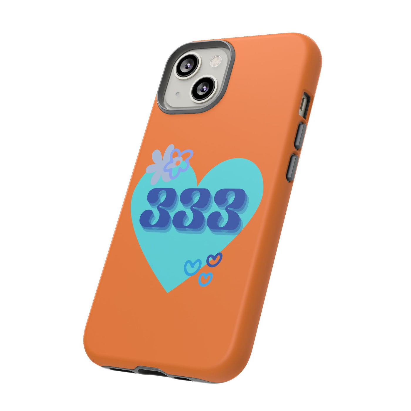 "Speak with Love" – 333 Heart Phone Case