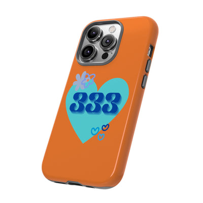 "Speak with Love" – 333 Heart Phone Case