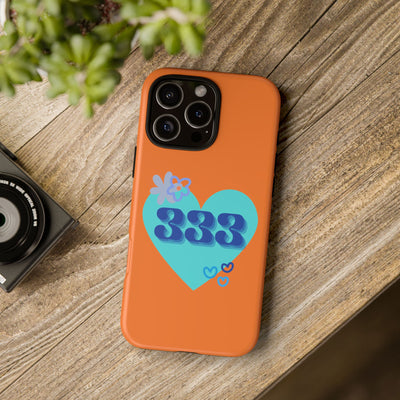 "Speak with Love" – 333 Heart Phone Case