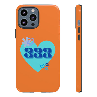 "Speak with Love" – 333 Heart Phone Case