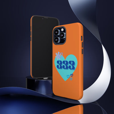 "Speak with Love" – 333 Heart Phone Case