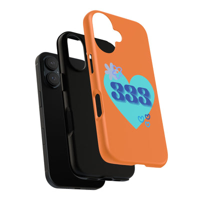 "Speak with Love" – 333 Heart Phone Case