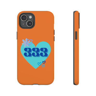 "Speak with Love" – 333 Heart Phone Case