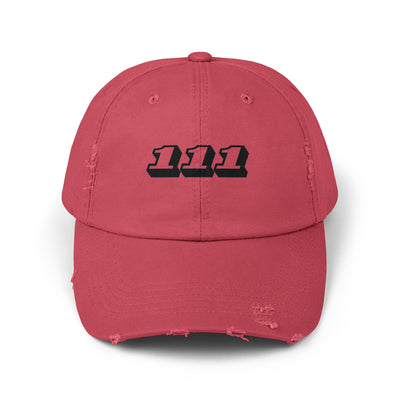 Angel Number 111 - Unisex Distressed Cap