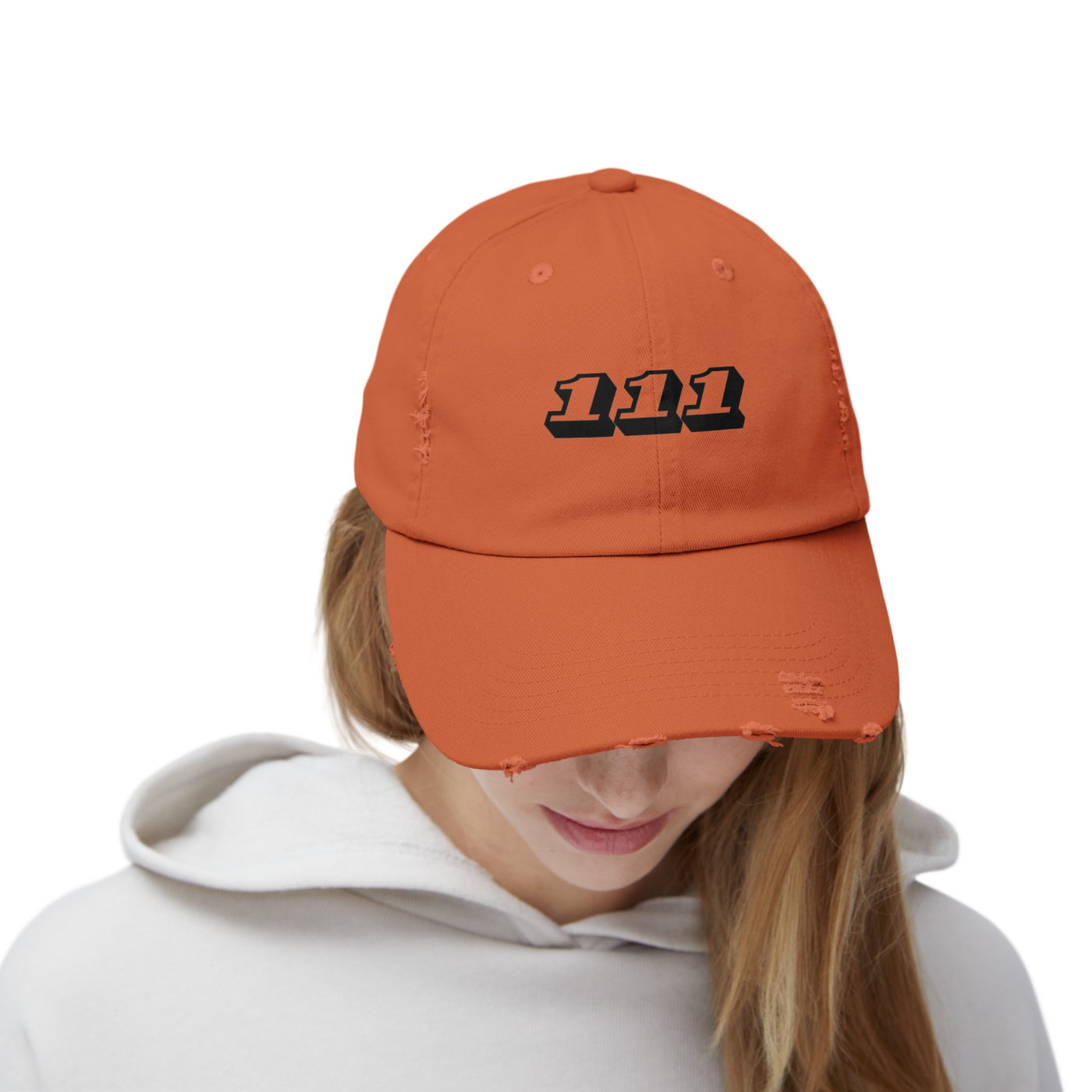 Angel Number 111 - Unisex Distressed Cap