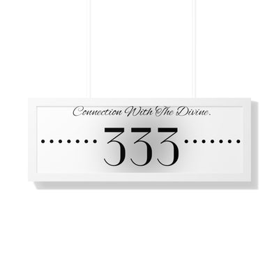 Angel Number 333 - Framed Horizontal Poster