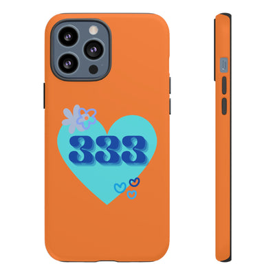 "Speak with Love" – 333 Heart Phone Case
