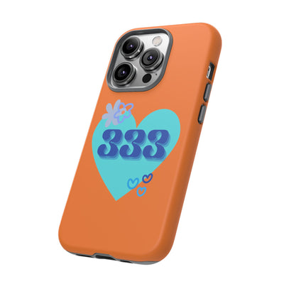 "Speak with Love" – 333 Heart Phone Case
