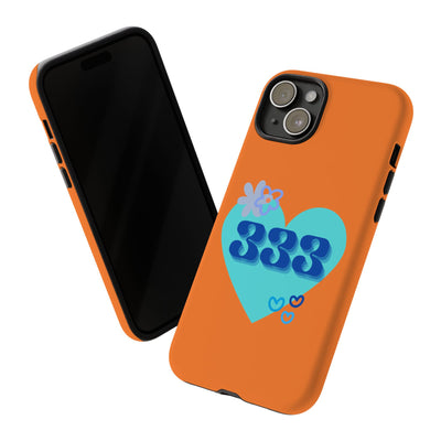 "Speak with Love" – 333 Heart Phone Case