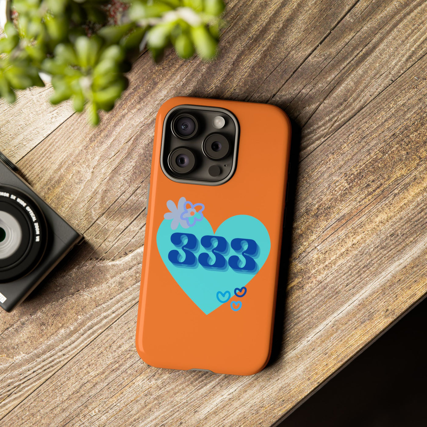 "Speak with Love" – 333 Heart Phone Case
