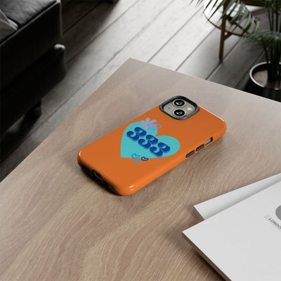 "Speak with Love" – 333 Heart Phone Case
