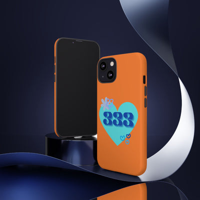 "Speak with Love" – 333 Heart Phone Case