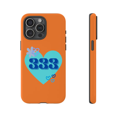 "Speak with Love" – 333 Heart Phone Case
