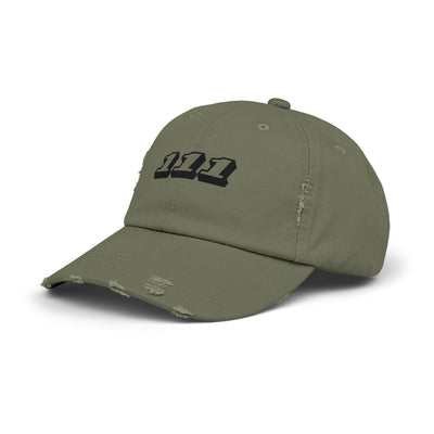 Angel Number 111 - Unisex Distressed Cap