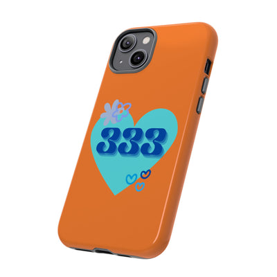 "Speak with Love" – 333 Heart Phone Case