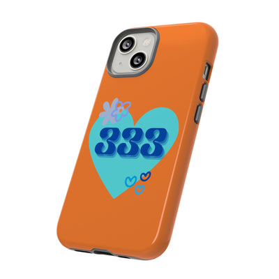 "Speak with Love" – 333 Heart Phone Case