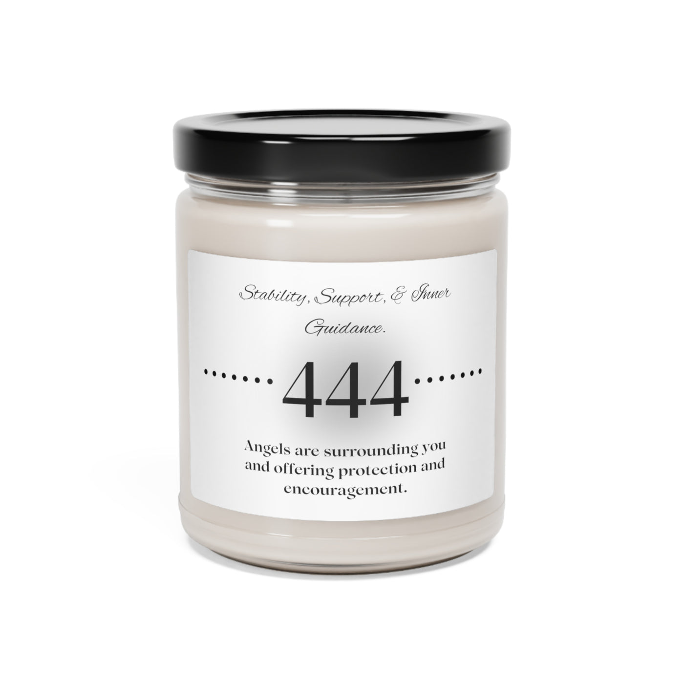 Guardian's Light: Angel Number 444 Candle - Scented Soy Candle, 9oz