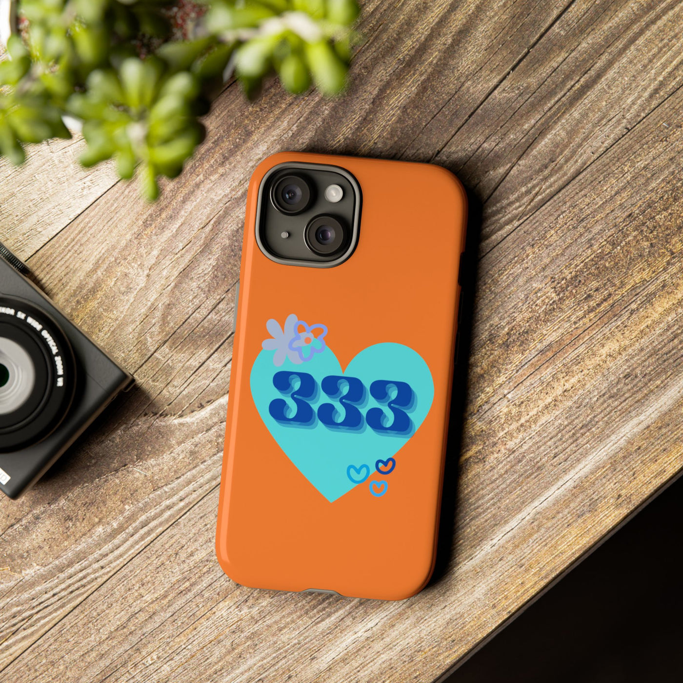 "Speak with Love" – 333 Heart Phone Case