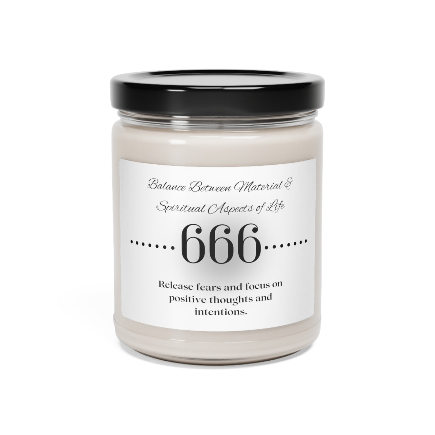 Harmony's Embrace: Angel Number 666 Candle - Scented Soy Candle, 9oz